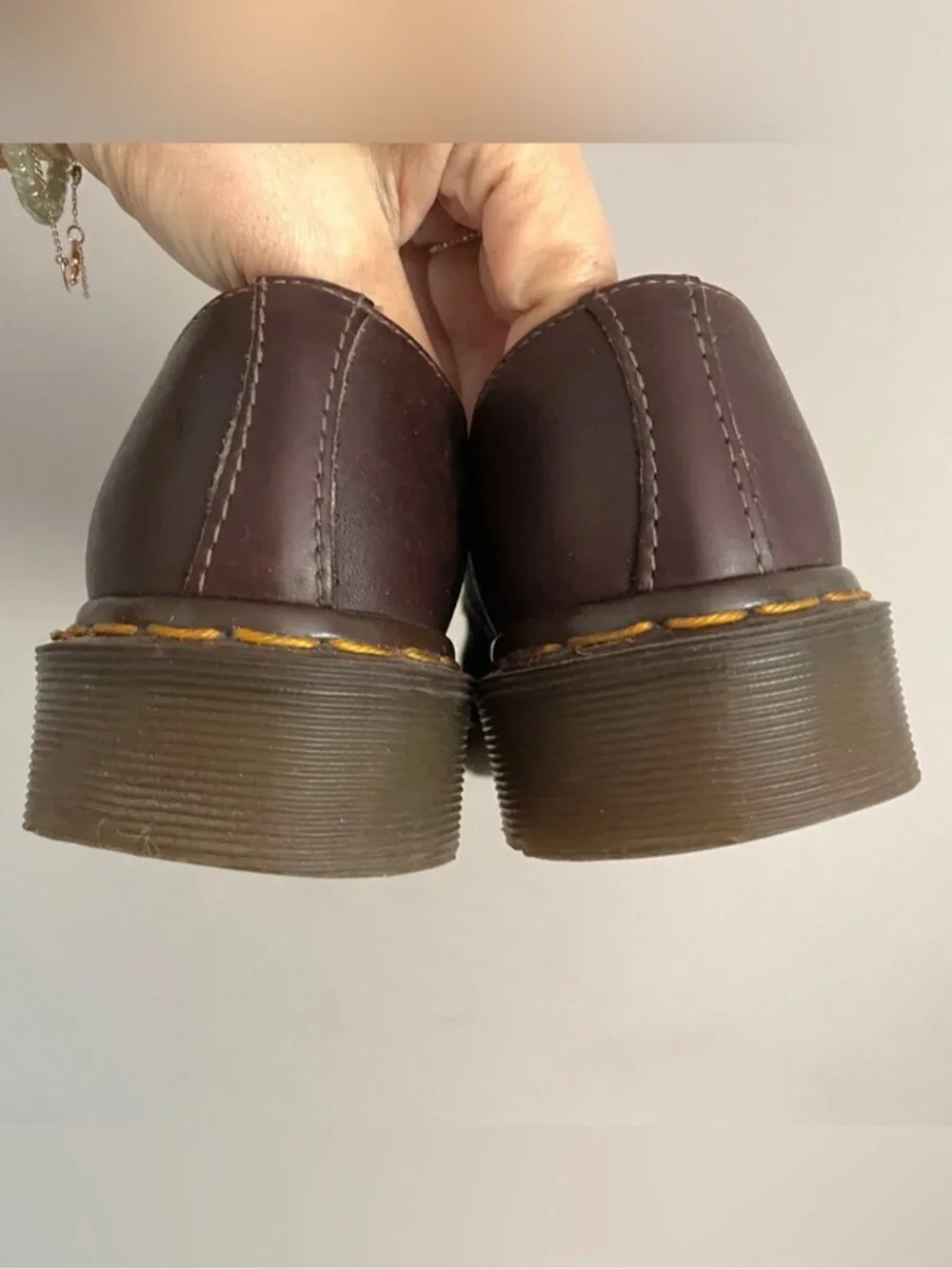 Vintage 90s Doc Martens Brown MIE England Oxford - 2UK/5US